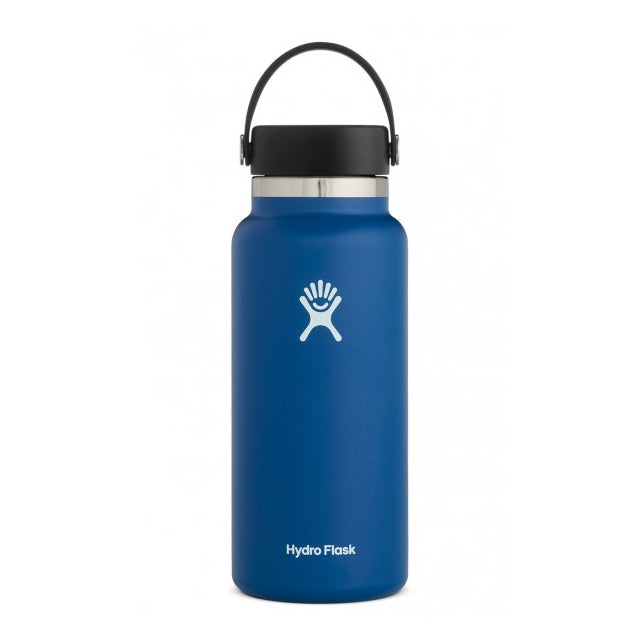  Hydro Flask Flex Cap Bottle with Boot - Stainless Steel  Reusable Water Bottle - Vacuum Insulated - 32 oz (Dark Blue): Home & Kitchen