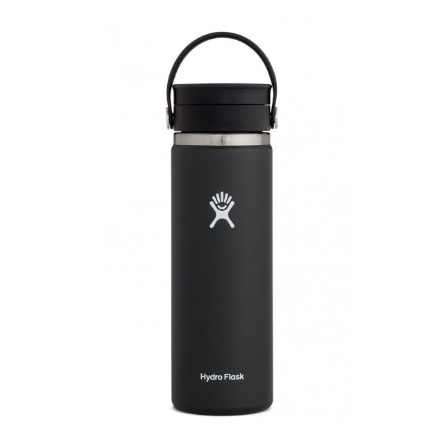 Hydro Flask 20 oz Wide Flex Cap シーグラス Hydro Flask Wide Mouth Bottle with Flex Cap Gray Stone 20