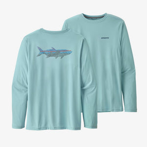 Patagonia M's Long-Sleeved Cap Cool Daily Fish Graphic Shirt