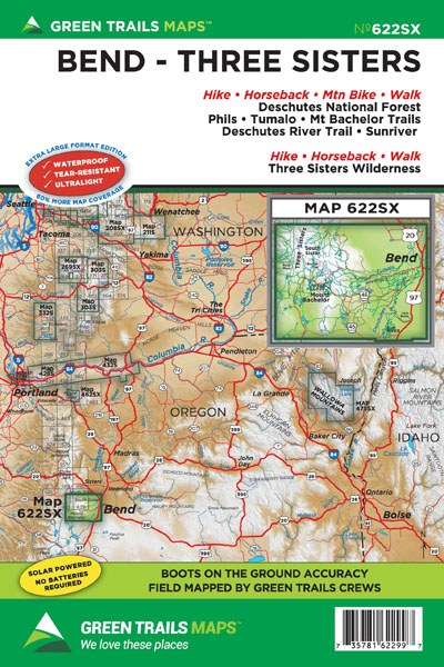 Green Trails Maps Bend Three Sisters 622SX