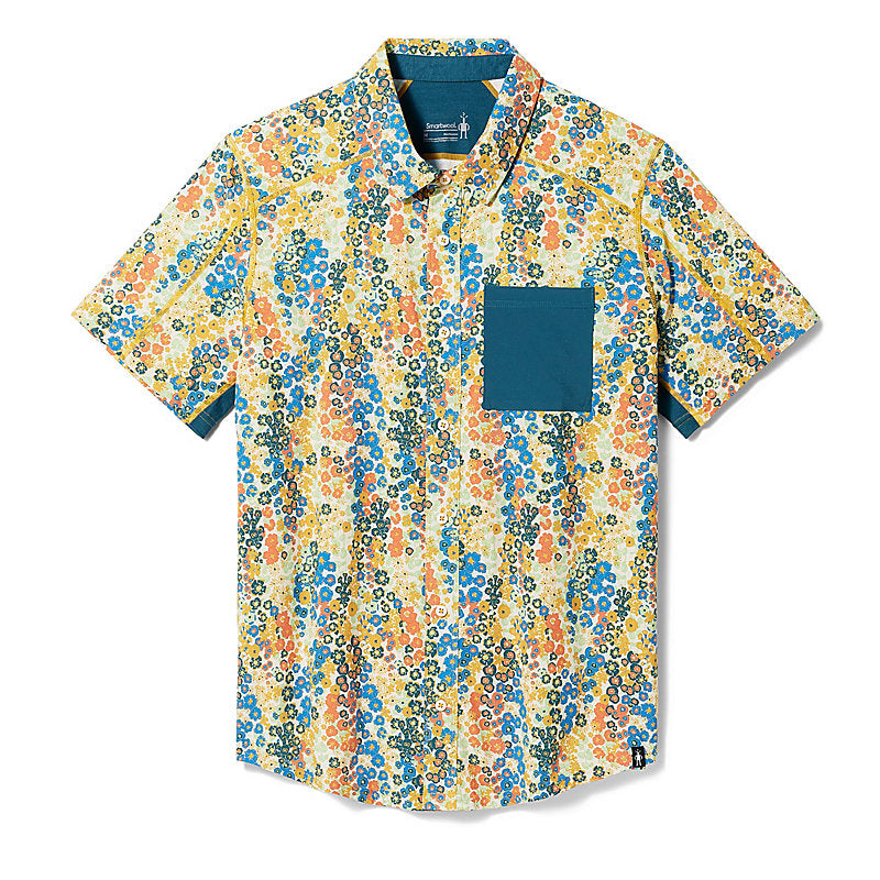 Smartwool M's Printed Short Sleeve Button Down